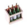 6 бутылок винного сока с деревянной миниатюрной кухонной игрушкой для кукольного домика в подарок