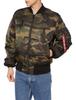 Alpha Industries Nylon US Size L Men's MA-1 Jacket, Spec, 2000-4, D.WOODLAND,