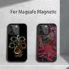 Крутой M-Monster H-Hunter Для iPhone 17,16,15,14,13,12,11,Pro,Max,Plus,Mini,SE4,E Магнитный Для Magsafe Беспроводной Чехол для Телефона