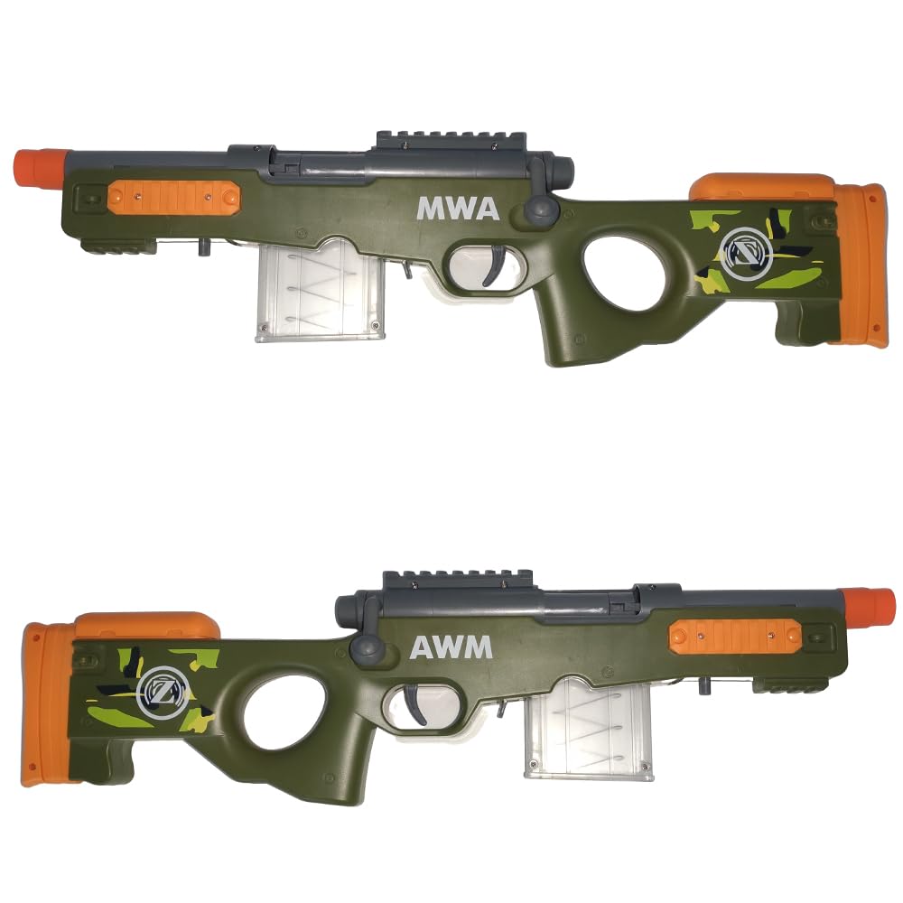 AGM MASTECH AWM Дробовик-бластер с выбросом гильз 40 патронов 12 2 обоймы Бластер Игровой набор для взрослых - Стрелы, Гильзы, (4-зарядная перезарядка) - Мальчики,