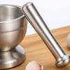 Измельчитель чеснока из нержавеющей стали, ступка, прочный кухонный инструмент для измельчения и дробления специй, трав, чеснока