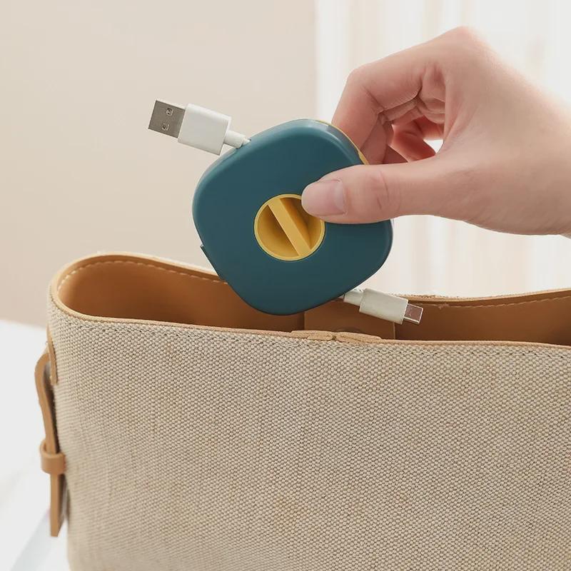 Многофункциональный органайзер для кабелей и подставка для телефона с отделением для наушников