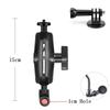 Motorcycle Bicycle Handlebar Bracket Clip for Insta360 X5 X4 X3 GoPro 12 11 10 9 Selfie Stick Monopod Mount Handlebar Base Clip