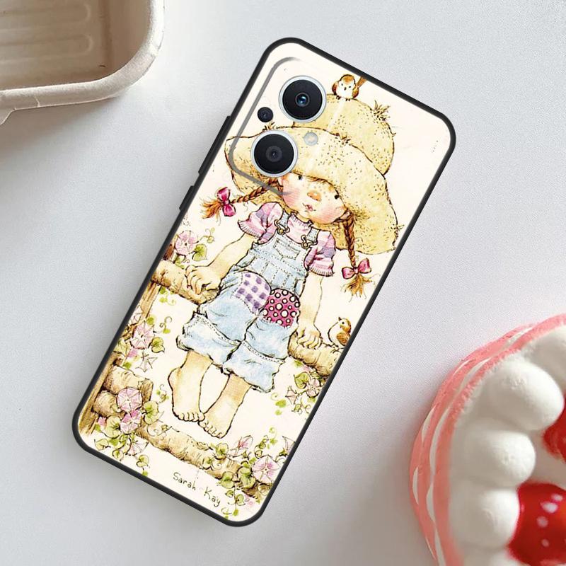 Sarah Kay pattern Case For OPPO Reno 7 8 6 5 4 Lite 8T 4Z 5Z 11 F 10 Pro OPPO Find X6 X5 Pro X2 X3 Neo Cover