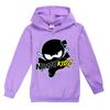 Детские смешные худи NINJA KIDZ Мальчики Повседневная футболка Мультяшная с длинным рукавом Детские футболки Весна осень Девочки Топы Детская одежда