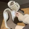 Fashion Velcro Cotton Slippers New Winter Fluffy Slippers Can Be Worn Indoors and Outdoors