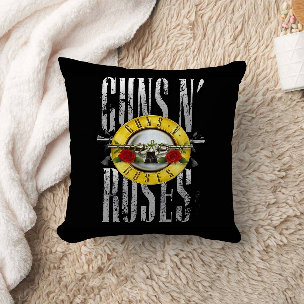 GGuns N RRoses Personalized picture text home decorative pillows Household Gifts xcm