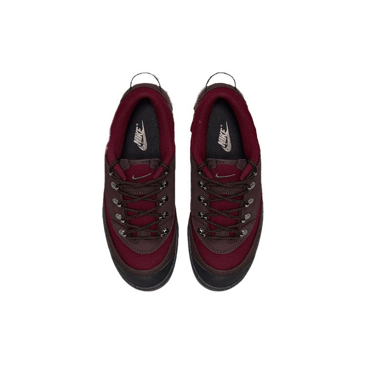 Nike Lahar Low Canvas Madeira Dark Beetroot Женские кроссовки Красный Черный Дым DD0060-201