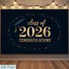 Фон для выпускного 2026 года, Черно-золотая ткань для фона, Декор для вечеринки