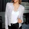 Fashion Stand Collar Solid Sequin Jacket Women Autumn Long Sleeve Loose Short Casual Jackets Ladies Elegant Round Neck Plus Size Coats Women Top 25189