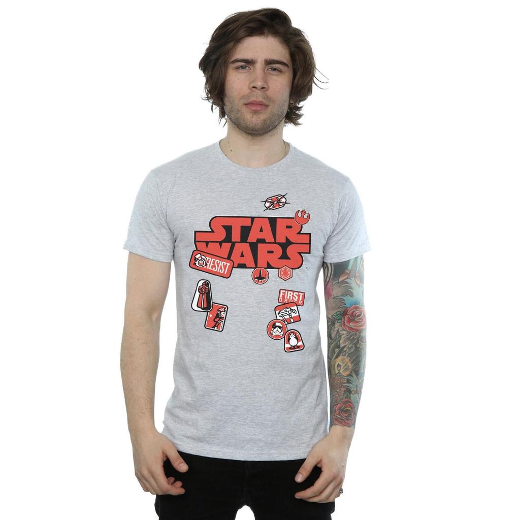 Star Wars Mens The Last Jedi Badges T-Shirt