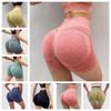 Seamless Women High Waist Out Pocket Yoga Short Running Athletic Yoga Shorts Hip-lifting Sport Pants Sports Quick-drying Yoga Pants