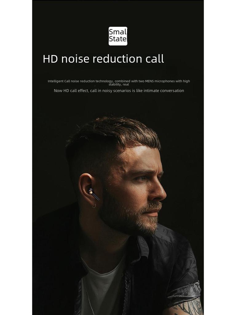 T22 TWS Bluetooth Headset: Dual Dynamic Coils, Four Speakers, Display Screen, Heavy Bass Sound