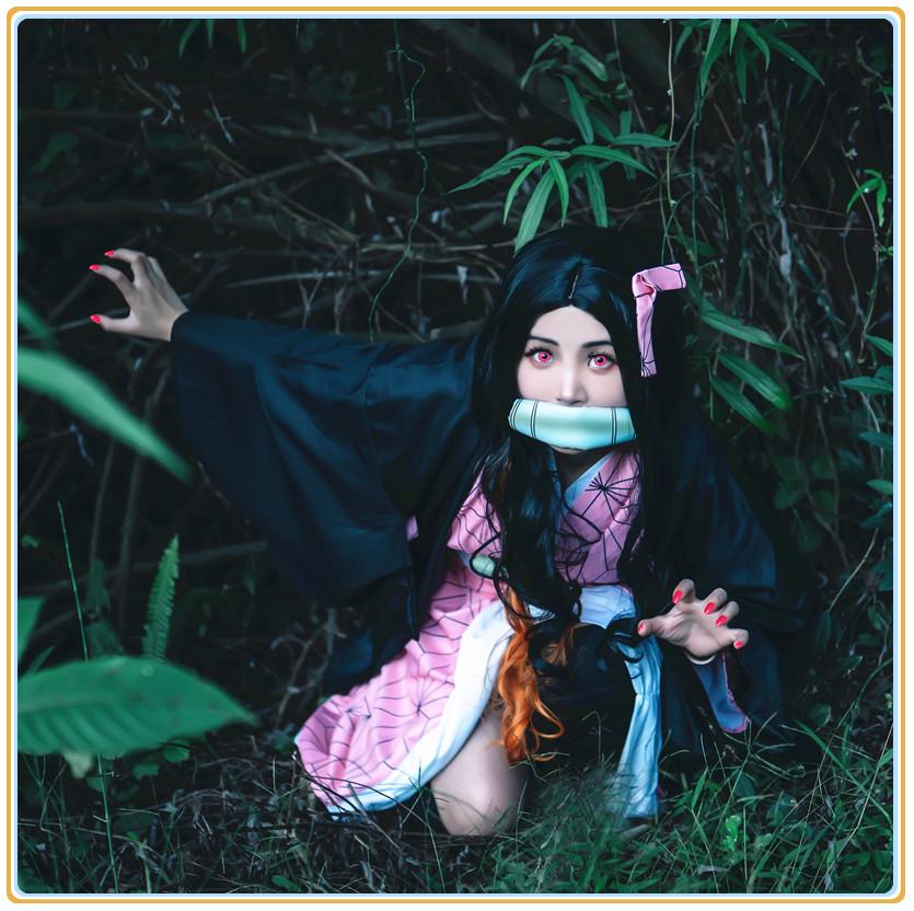 Manyuan Demon Slayer Nezuko Kamado Cosplay Costume