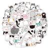 Cat Stickers 50 Water Cups Laptop Stationery Decoration Waterproof Cartoon Cute Pet Cute Stickers