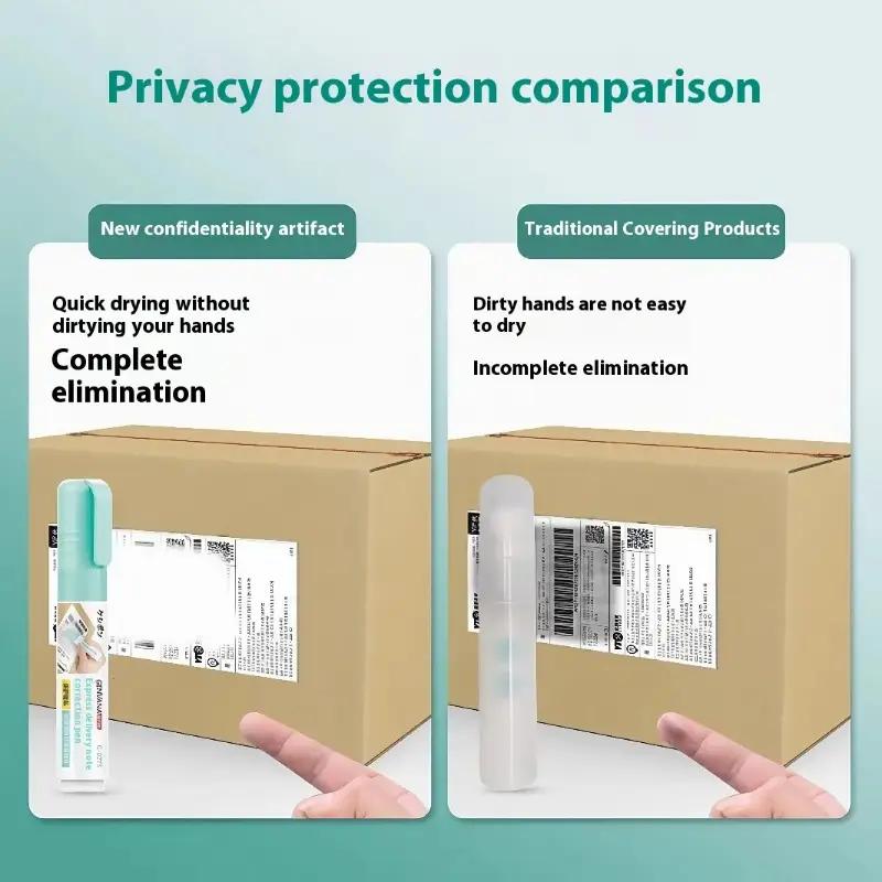 Privacy Protection Marker – Ink Pen for Concealing Shipping Labels & Sensitive Information