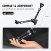 NEEWER Magic Arm Articulating Arm with Ball Locating Screw for Light Compatible SmallRig Cage Rig ST16 11"/28cm 360° Head/ARRI Pin/1/4" DSLR/Action