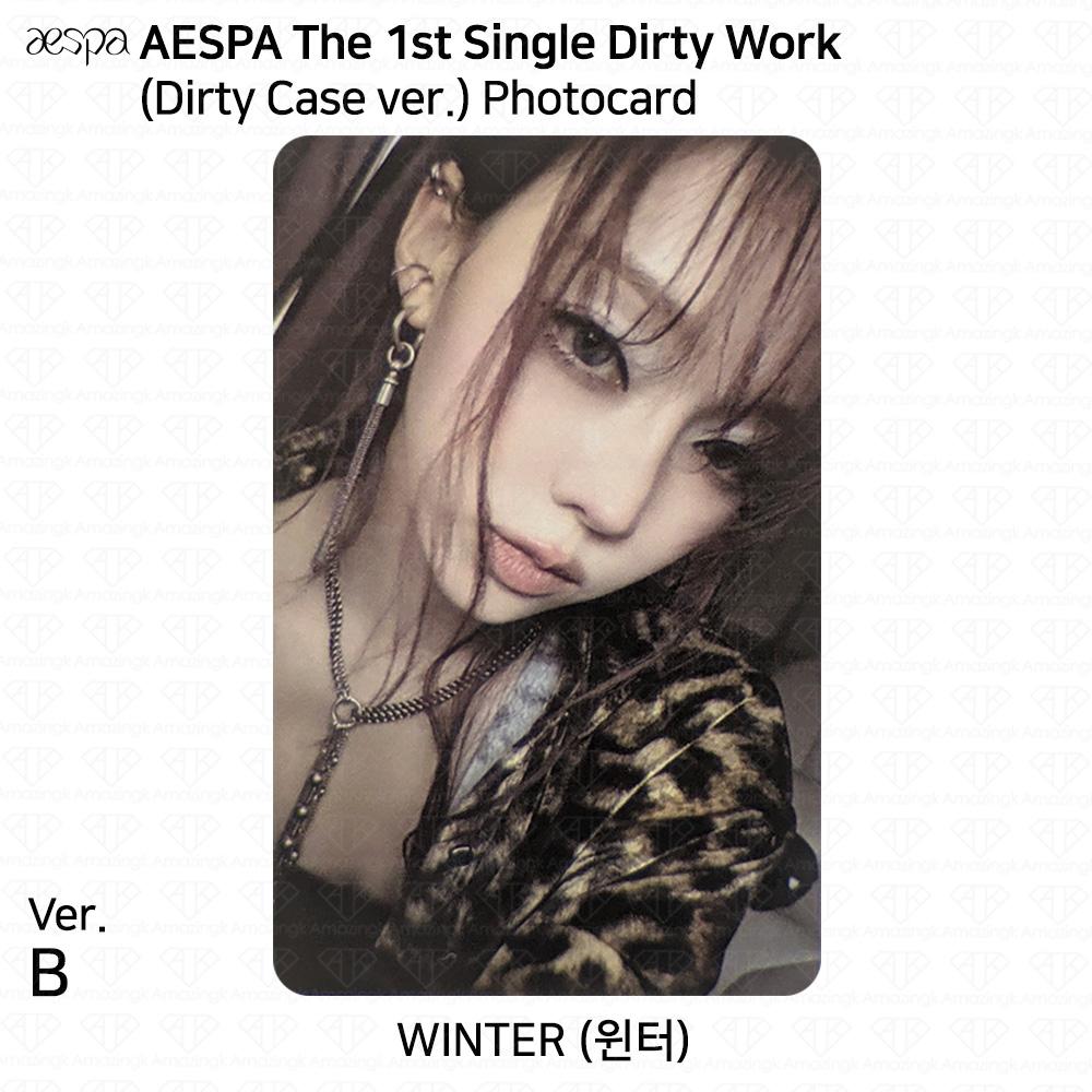 aespa 1-й сингл-альбом Dirty Work Dirty Worker / версии Code / Case. Официальная фотокарта
