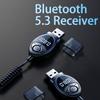 Автомобильный Bluetooth 5.3 Aux USB передатчик приемник со светодиодным дисплеем громкая связь 3,5 мм разъем автомобильный беспроводной комплект аудио для FM-радио