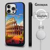 Италия Рим Город Путешествия Чехол для телефона Для iPhone 17,16,15,14,13,12,11,Pro,Max,Plus,Mini,SE4,E Магнитный Magsafe Беспроводная зарядка