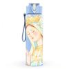 1PC Blessed Virgin Mary Religious Print 750ml Color Plastic Sports Water Bottle Leakproof Flip Straw Lid Suitable for Sports Office Home Use