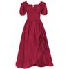 Women's Elegant And Beautiful Retro Drawstring Ruffle Dress