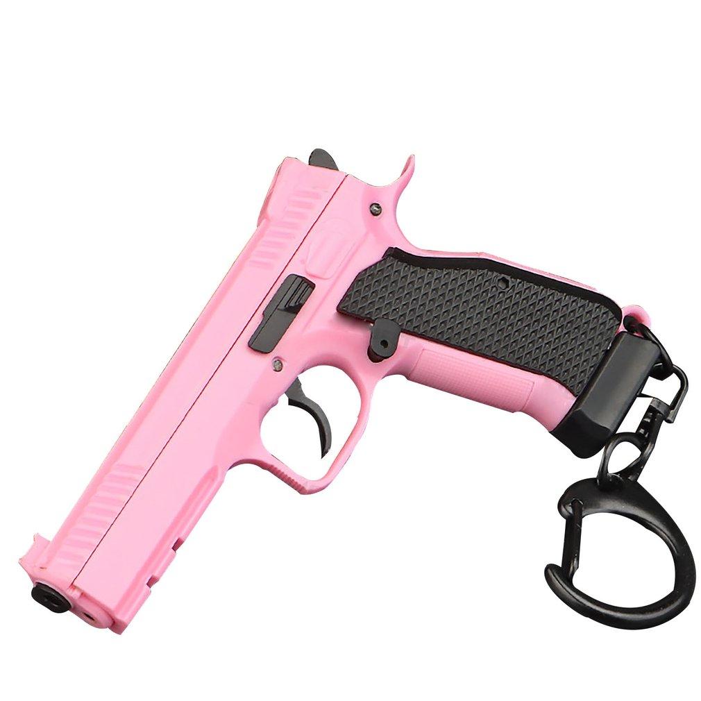 Брелок Тактический Пистолет Форма Съемный Мини Портативный Украшения Цепи Кольцо