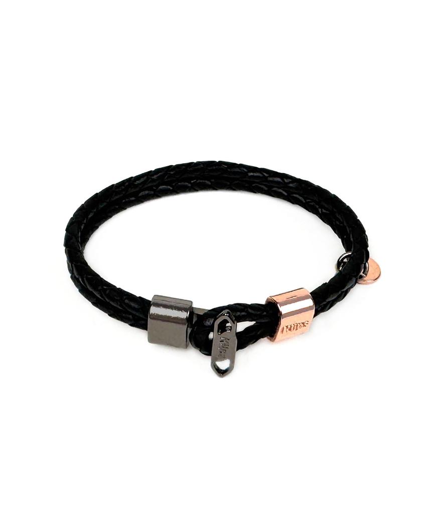 Кожаный браслет Klips Urban May Black для женщин