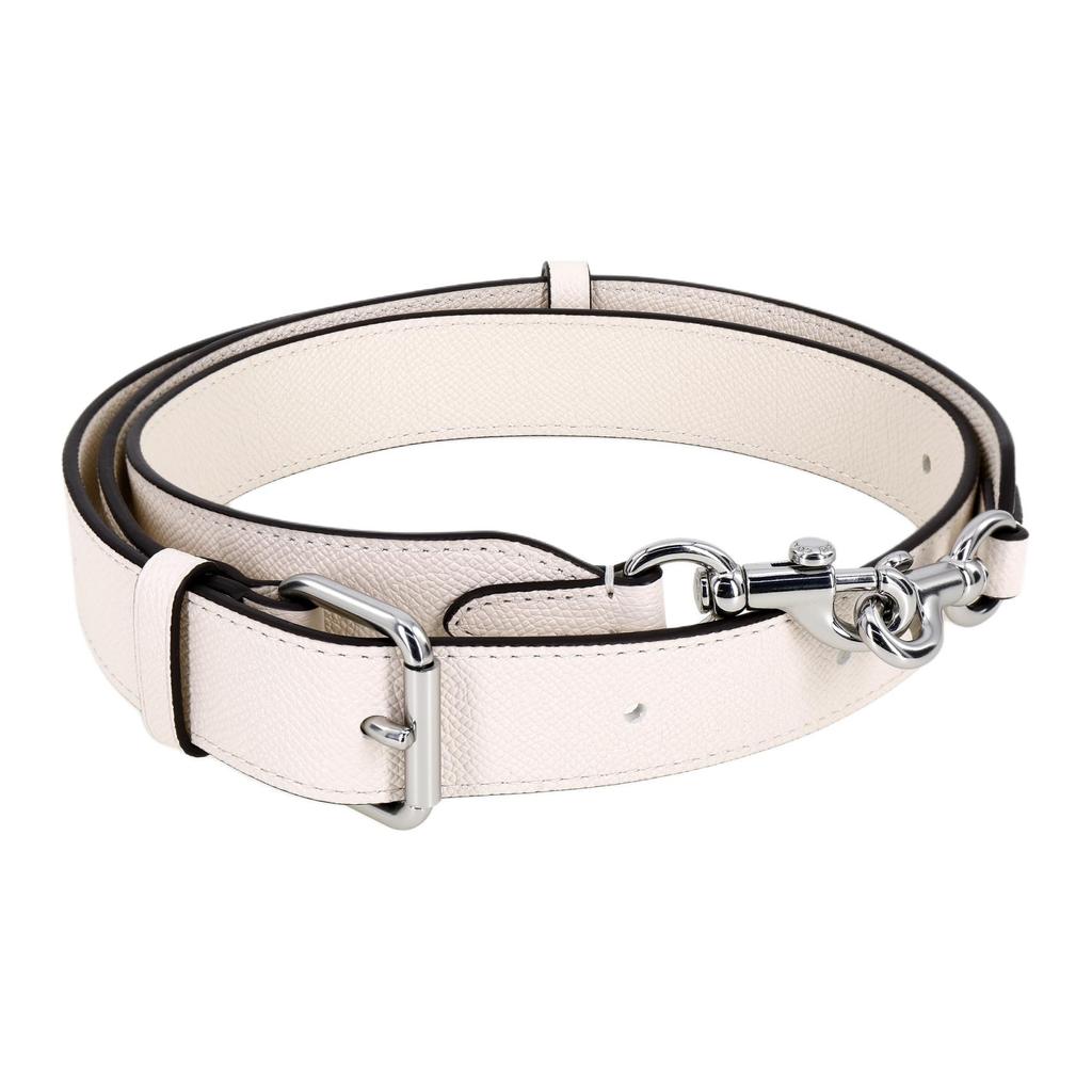 New COACH Hobo Canvas With Leather Crescent Bag Shoulder Bag Crossbody Bag Handbag Medium Size Women's White CJ842-CHK