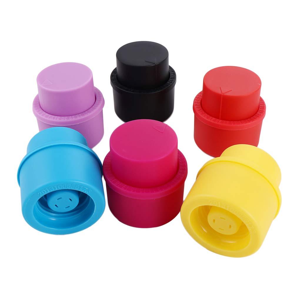 Carbonated Vacuum Soda Bottle Pump Caps Fizzy Drink Sealer Pressure Cap Bottle Top Stopper Saver Lid 7
