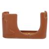Кожаный чехол для камеры Leica Q Half Body Protection Cover Base Case с доступом к батарее Brown