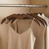 2pcs Space Saving Wood Short Neck Hanger Shoulder Protecting Clothes Hanger  for Home