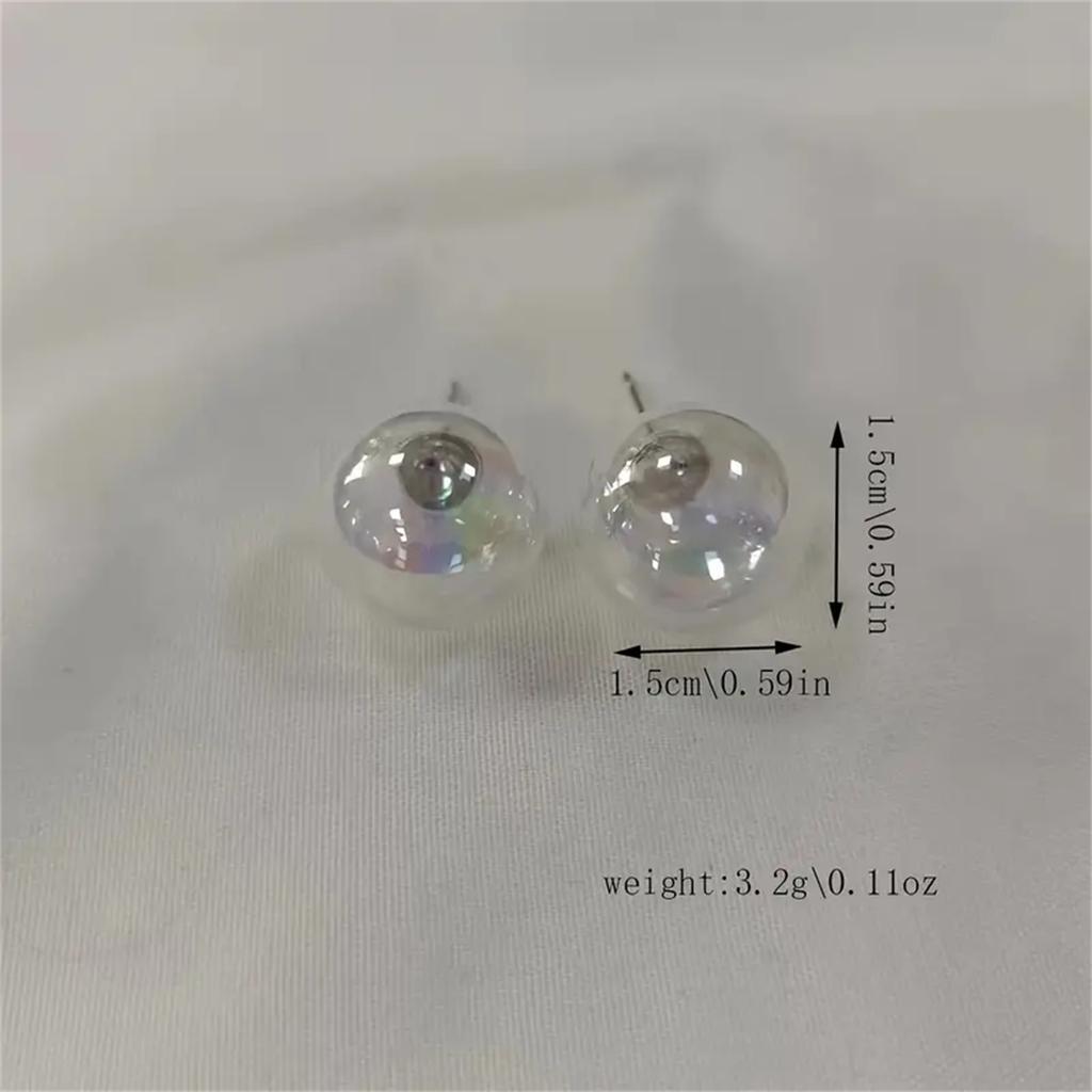 Модные прозрачные акриловые серьги с шариками для женщин, аксессуары Y2k, корейские ювелирные изделия, свадебные серьги, бижутерия, очаровательное украшение для молодой девушки