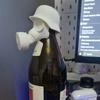 1 шт. 3D-печать Газовая маска Топпер для пивной бутылки Многоразовая Оригинальная Герметичная крышка для сохранения ликера и защиты от пыли