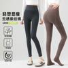 Autumn and Winter Vertical Leggings High Waist Threaded Crotch Piled Thickened Leggings Pantyhose Step-on Pantyhose