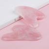 Gua Sha Massage Board for Face Rose Pink Guasha Plate Jade Face Massager Scrapers Tools for Face Neck Back Body