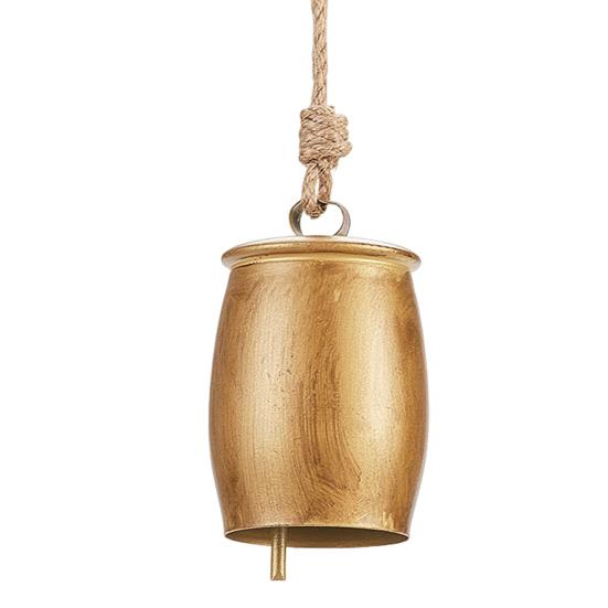Rustic Bell Christmas Ornament Vintage Metal Decorative Bell Large Hanging Cow Bell Decoration for Mantel Table Centerpiece Winter Tree Garland Decor