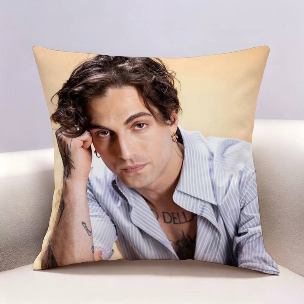 MManeskin DDamiano David Doublesided print Pillow Case Pattern Printed Pillowcase For Living Room Sofa Cushion Cover