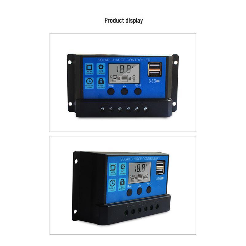 Контроллер заряда солнечной панели 12 В/24 В, от 10 А до 100 А, интеллектуальная система для фотоэлектрического уличного освещения и управления аккумулятором