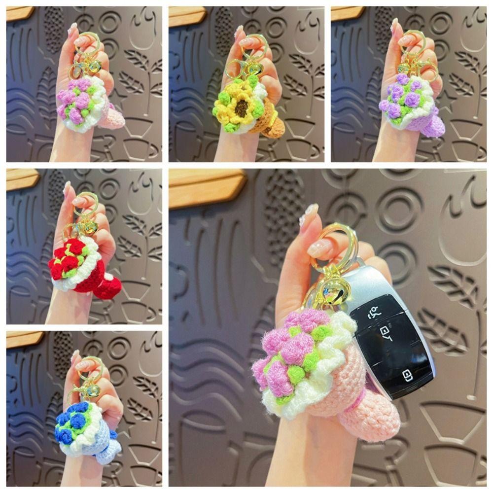 Брелок для ключей «Букет невесты ручной работы» Подвеска-подсолнух для ключей Подарки для девочек