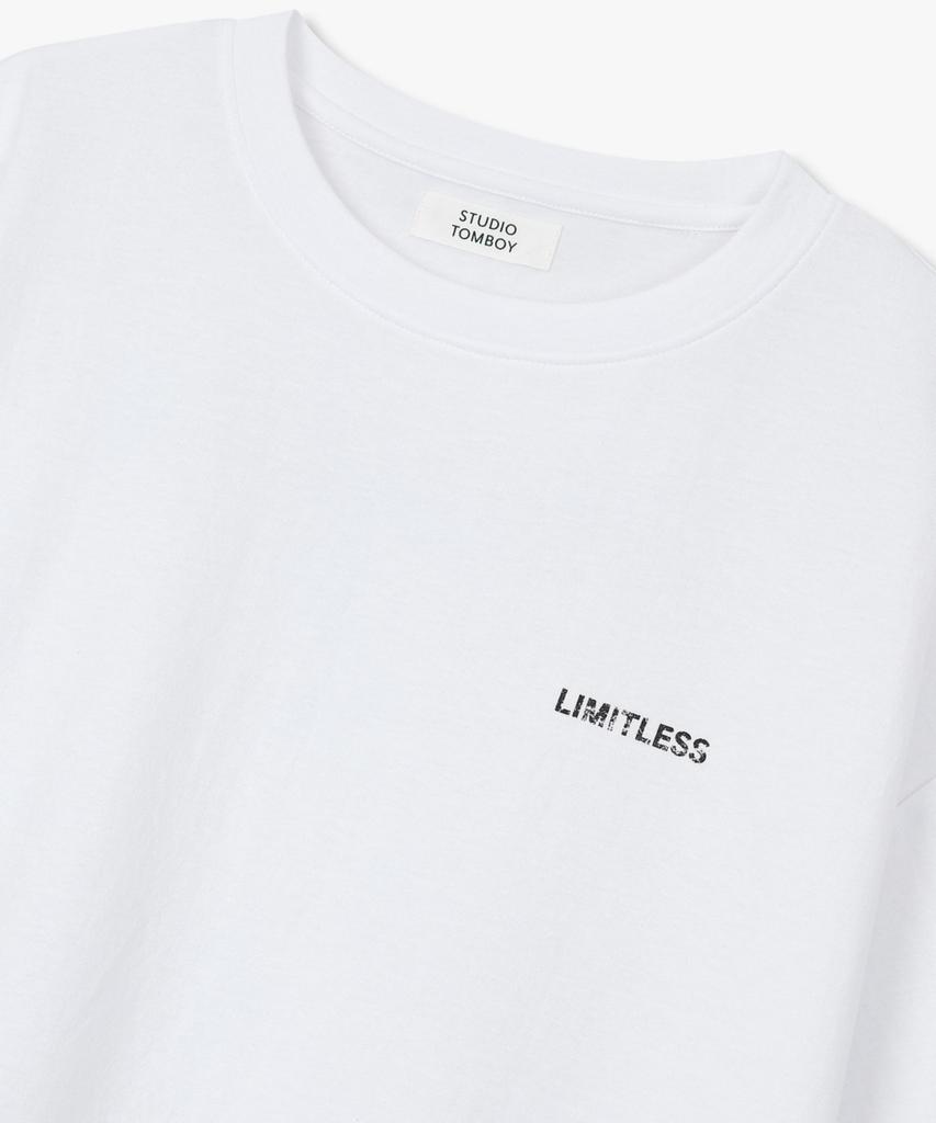 STUDIO TOMBOY Litmitless Reversible Graphic T-Shirt_White 9176222987