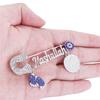 Zircon Simple Mashallah Fashion Religious Style Brooch Tassel Letter Badge Zinc Zinc Alloy Fashion Jewelry