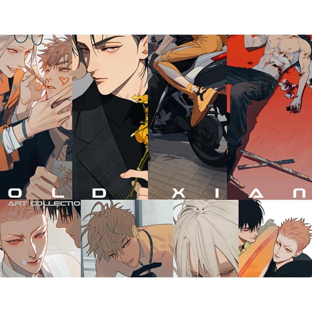 Обновленная коллекция работ Old Xian Книга Том 3 Китайская манхва 19 Дней Мо Гуаньшань Хэ Тянь Значок персонажа Цветная бумага Ограниченное издание