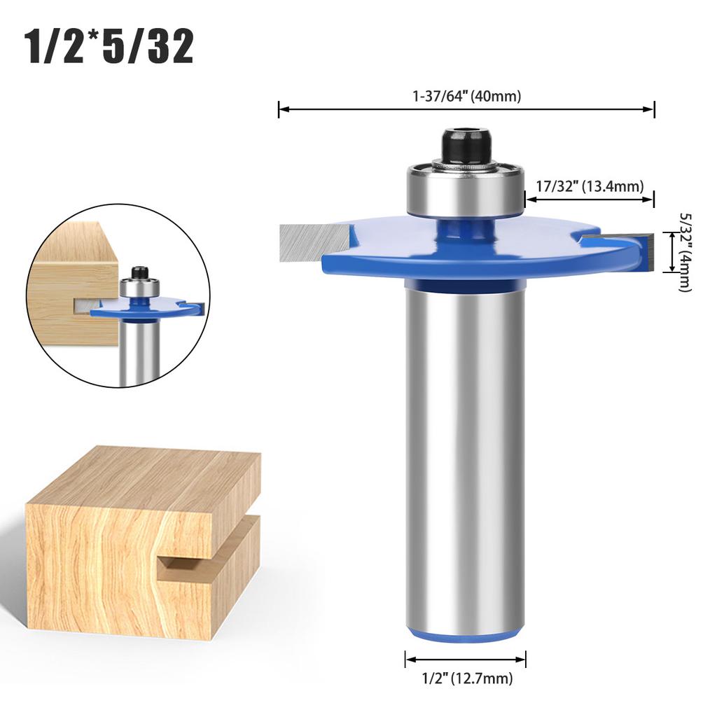 Ball T-Knife 1/4 Handle 1/2 Handle, Woodworking Milling Cutter Slotting Cutter Alloy Cutter Side Handle Trimming Machine Knife Engraving Machine