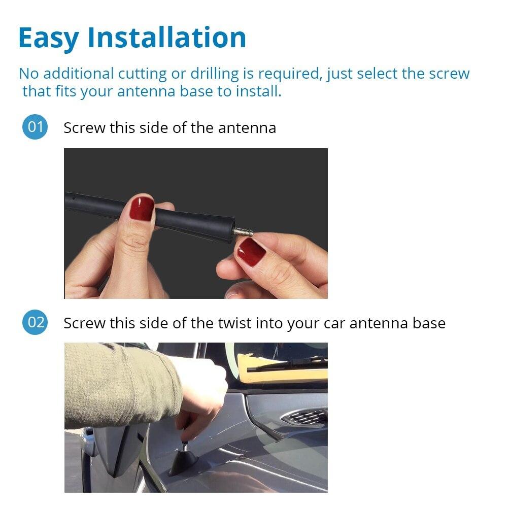 9, 11, 16 дюймов, универсальная стерео радиоантенна, усиление сигнала для Ford Fiesta, аксессуары Megane 4 Slk R171 Qm5