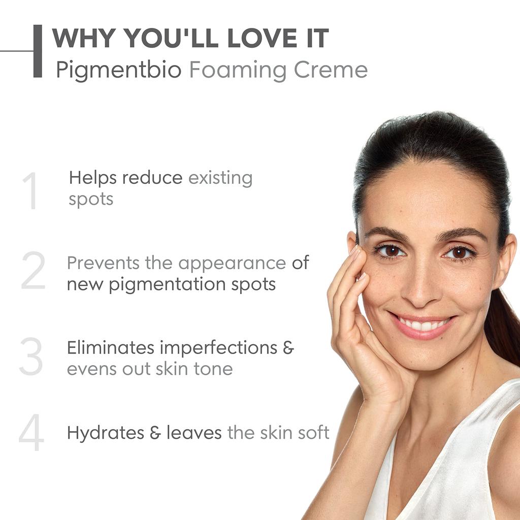 Bioderma Pigmenbio Очищающий скраб-пена White для тусклой кожи лица и тела, Питательный, Цветочный, Без искусственных этиловых или [Оригинальный] 200 мл, Кожа, (Скраб-очищающее средство,