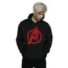 Marvel Mens Avengers Endgame Shattered Logo Hoodie