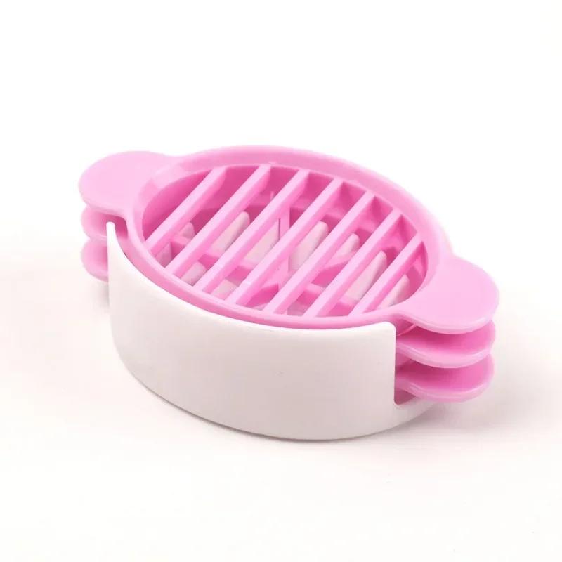 New 1set 3 In 1 Egg Slicer Multi-functional Egg Cutter Kitchen Creative Tool Kitchen Accessories Egg Mold Gadget