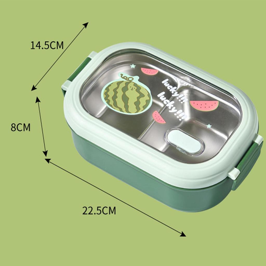 Ланч-бокс портативный герметичный разделенный термобокс из нержавеющей стали для студентов школьный офис изолированный пищевой контейнер