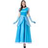 Новое платье принцессы Золушки из сказки для взрослых дам, костюм для косплея на Хэллоуин